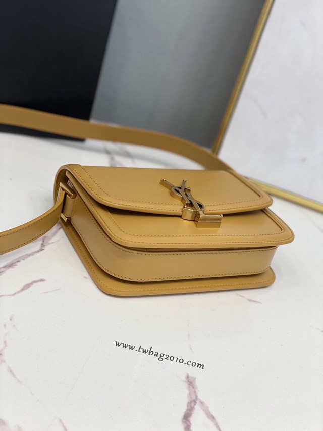 YSL专柜款女包 聖羅蘭經典款MONOGRAM金屬旋扣小號郵差包 YSL肩背斜挎包 634306  jjh1082